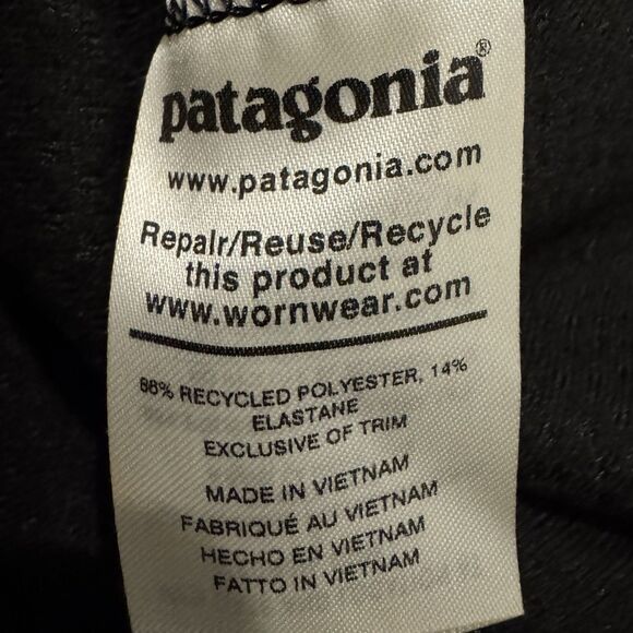 Patagonia Adze Jacket Mens XL Black Windbloc Softshell Full Zip Pockets Logo - Picture 4 of 11